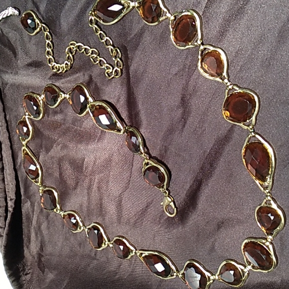 CCO | BOUTIQUE STORE | 24" TO 27" WAIST | CLASSIC AMBAR JEWELS BELT - Picture 4 of 6